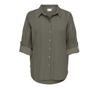 Only Carmakoma Damenbluse Frau Cargoa 3/4 Träger Leinen Bluse Cc Grün Größe S