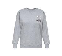 ONLY CARMAKOMA - CARIGGY L/S O-NECK SWEAT JRS Light Grey Melange - Gr. - M-46/48