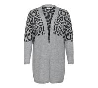 ONLY CARMAKOMA - CARJADE ANIMAL L/S CARDIGAN KNT NOOS light grey melange, S-42/44