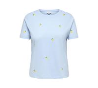 ONLY CARMAKOMA - CARKETTY S/S O-NECK TOP JRS NOOS Cashmere Blue - Gr. - S-42/44