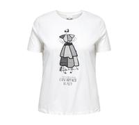 ONLY CARMAKOMA - CARKITA LIFE SS JEANS TEE JRS cloud dancer - Gr. - M-46/48