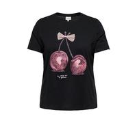 ONLY CARMAKOMA - CARKITA LIFE SS O-NECK JEANS TEE JRS Black - Gr. - M-46/48