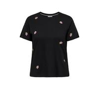 ONLY CARMAKOMA - CARKITA LIFE SS O-NECK JEANS TEE JRS Black - Gr. - S-42/44
