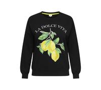 ONLY CARMAKOMA - CARLACEY LIFE L/S O-NECK SWEAT JRS Black - Gr. - S-42/44