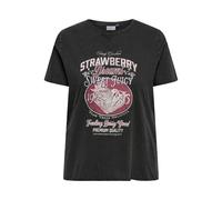 ONLY CARMAKOMA - CARLUCY LIFE REG S/S TOP JRS NOOS Black, XL-54