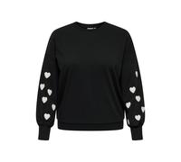 ONLY CARMAKOMA - CARMACY L/S O-NECK CC SWT JRS black - Gr. - S-42/44