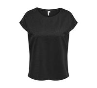 ONLY CARMAKOMA - CARMOSTER GLITTER S/S TOP JRS NOOS Black - Gr. - 44