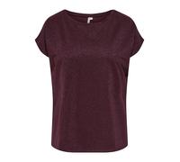 ONLY CARMAKOMA - CARMOSTER GLITTER S/S TOP JRS NOOS chocolate truffle - Gr. - 54