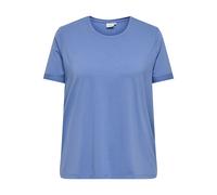 ONLY CARMAKOMA - CARMOSTER S/S FOLD UP TOP JRS NOOS Blue Yonder - Gr. - S-42/44