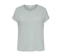 ONLY CARMAKOMA - CARMOSTER STRIPE S/S O-NECK TOP JRS NOOS Jadeite - Gr. - L-50/52