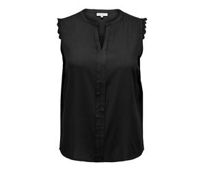 ONLY CARMAKOMA - CARMUMI S/L TOP WVN NOOS Black - Gr. - 44