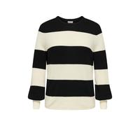 ONLY CARMAKOMA - CARNEW DARIA L/S STRIPE PULLOVER KNT black, 42/44