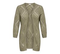 Only Carmakoma Damen Cardigan Frau Carpamela 7/8 Offene Strickjacke Knt Grün Größe M-46/48
