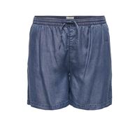 ONLY CARMAKOMA - CARPEMA LIFE LYOCELL DNM SHORTS YOK Dark Blue Denim - Gr. - 54