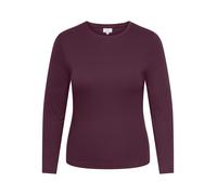 ONLY CARMAKOMA - CARRILEY L/S O-NECK TOP JRS NOOS Winetasting, XL-54