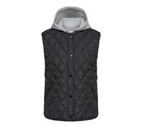 ONLY CARMAKOMA - CARRISSO LIFE HOOD QUILT WAISTCOAT OTW Black - Gr. - L-50/52