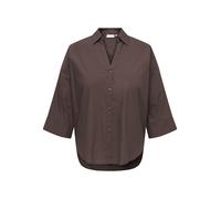 ONLY CARMAKOMA - CARSAJA KERI 3/4 SHIRT WVN NOOS Coffee Bean - Gr. - 54