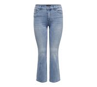 ONLY CARMAKOMA Damen CARSALLY HW SK Flared DNM BJ759 NOOS Jeans, Light Medium Blue Denim, 50W x 32L