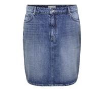 ONLY CARMAKOMA - CARSTELLA RHINESTONE SHORT SKIRT DNM light blue denim - Gr. - 42