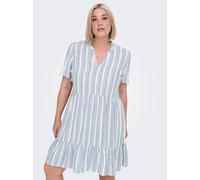 ONLY CARMAKOMA "CARTIRI-CARO S/S V-NECK LIN DRESS TLR" Sommerkleid (44498315-46)