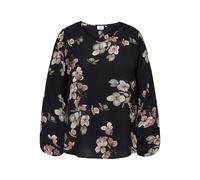 ONLY CARMAKOMA - CARVICA L/S V-NECK TOP WVN NOOS Black - Gr. - 46