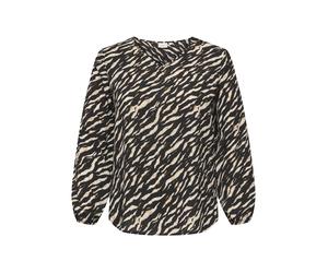 ONLY CARMAKOMA - CARVICA L/S V-NECK TOP WVN NOOS Brush - Gr. - 44