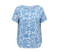 ONLY CARMAKOMA "CARVICA SS TOP WVN NOOS" Materialmix, regular fit (91660537-48) riviera aop:forest flower