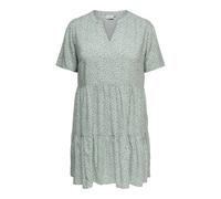 Only Carmakoma Damen Carzally Life S/S Thea Tunic Dress Noos, Chinois Green, 54
