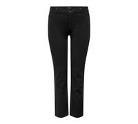 ONLY Carmakoma Damen Caraugusta Hw DNM Jeans Noos Straight-Fit, Schwarz, 54W / 30L EU