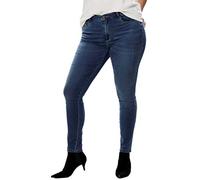 ONLY CARMAKOMA Damen Caraugusta Hw Sk Dnm Jeans Mbd Noos, Blau (Medium Blue Denim Medium Blue Denim), 52/L32 (Herstellergröße: 52)