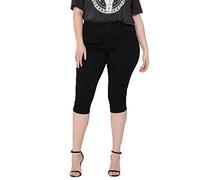 ONLY Carmakoma Damen Jeans 'Augusta' schwarz, Größe 42, 4799398 Schwarz 32