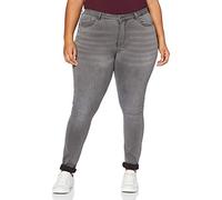 Only Carmakoma Damen Caraugusta Life Hw Sk Dnn Bj312 Noos Jeans, Dark Grey Denim, 48W / 32L EU
