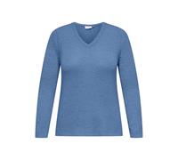 ONLY CARMAKOMA Damen Cargeena L/S V-Neck KNT Noos, Riviera, M