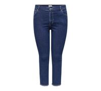 ONLY CARMAKOMA Damen Carhush Mid Skinny ANK Rw DNM Akm187, Dark Blue Denim, 54W / 32L EU