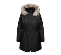 ONLY Carmakoma Damen Carirena Parka Coat Otw Anorak, Schwarz, 50-52 Große Größen EU