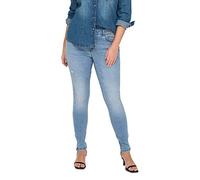 ONLY CARMAKOMA Damen Carkarla Reg Ank Sk Dnm Bj759 Noos Jeans, Light Blue Denim, 52W / 32L EU