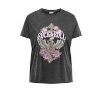 ONLY CARMAKOMA Damen Carlucy Life Reg S/S Top JRS Noos, Black, Small