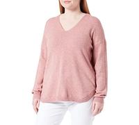ONLY CARMAKOMA Damen CARMARGARETA LS PULLOVER KNT NOOS, Dusty Rose/Detail:melange, L EU