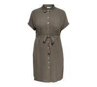 ONLY Carmakoma Damen Carmetta Life Ss V-NCK Sh Dress WVN Noos Carmetta Life Ss V-NCK Sh Dress WVN Noos (1er Pack)