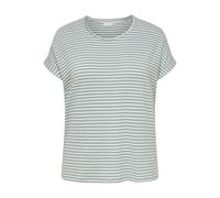 ONLY Kurzarmshirt CARMOSTER STRIPE S/S O-NECK TOP JRS NOOS Jersey gestreift Damen M jadeite