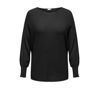 ONLY CARMAKOMA Damen Carnew Adaline L/S Pullover KNT Strickpullover, Black, 42-70 Größen