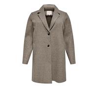 ONLY Carmakoma Damen Carnew Carrie Bonded Coat Otw Noos Mantel, Caribou/Detail:MELANGE, S EU