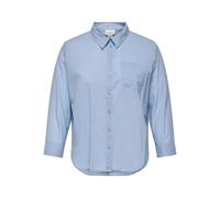 ONLY CARMAKOMA Damen Carnew Lina Studs Ls Shirt WVN, Soft Chambray, 56