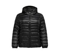 ONLY CARMAKOMA Damen Cartahoe Quilted Hood Jacket Otw Steppjacke, Schwarz, 46 Große Größen EU