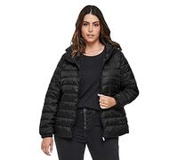 Steppjacke ONLY CARMAKOMA "CARTAHOE HOOD JACKET OTW NOOS" Gr. M (46/48), schwarz (black) Damen Jacken Kurze mit Kapuze (51934146-M)
