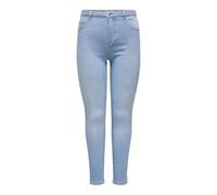ONLY Carmakoma Damen Carthunder Reg Push Up Sk DNM Bj098 Noos, Light Blue Denim, 54W / 30L EU