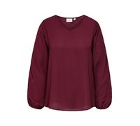 ONLY CARMAKOMA Damen Carvica Life L/S V-Neck Top WVN Noos, Tawny Port, 48