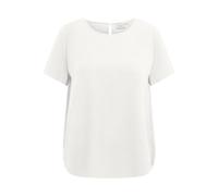 ONLY CARMAKOMA Damen CARVICA Life SS TOP WVN NOOS T-Shirt, Cloud Dancer, 20 Plus