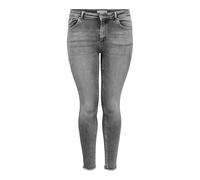 Only Carmakoma Damen Carwilly Life Reg Sk Ank Jn Rea0918 Noos Jeans, Grey Denim, 46W / 34L EU