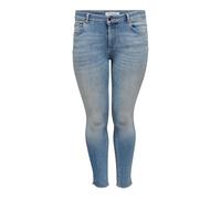 ONLY Carmakoma Damen Carwilly Reg Ank Sk Rea1467 Noos Jeans, Light Blue Denim, 54W / 34L EU